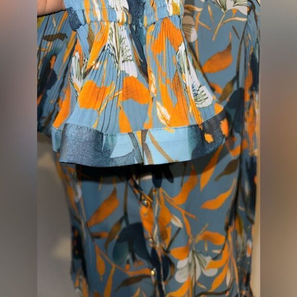 MILLY Greer Watercolour Azalea blouse Size Small MSRP $287 - Picture 10 of 10